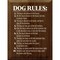 Rustic Wood Sign: 'Dog Rules' A Humorous Guide to Your Furry Friend's Privileges